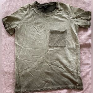Vintage olive wash sweatshirt t shirt
